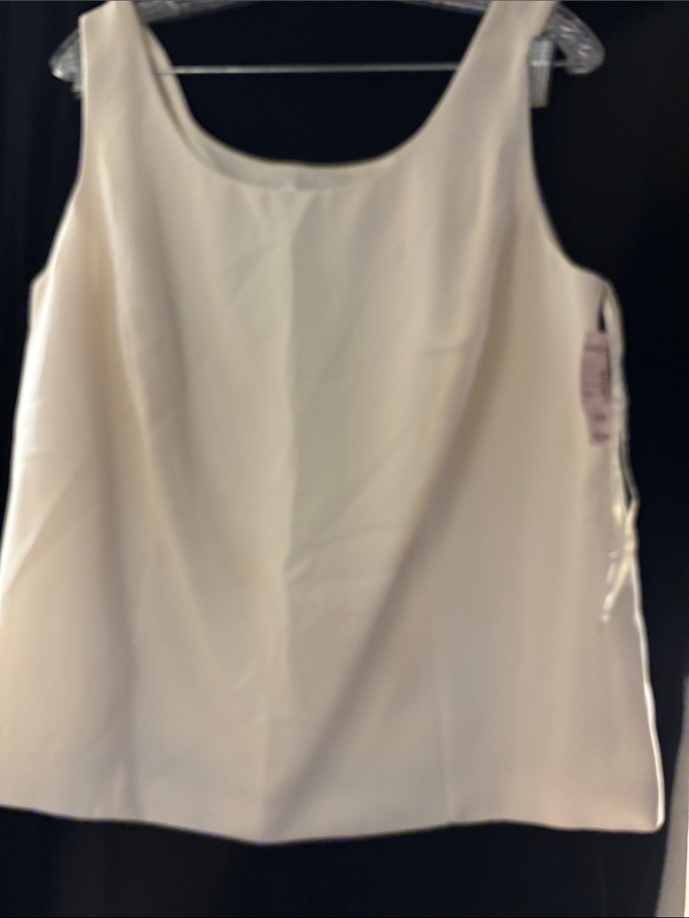 Jones Studio Cream Scoop Neck Tank Top-size 16W-NWT